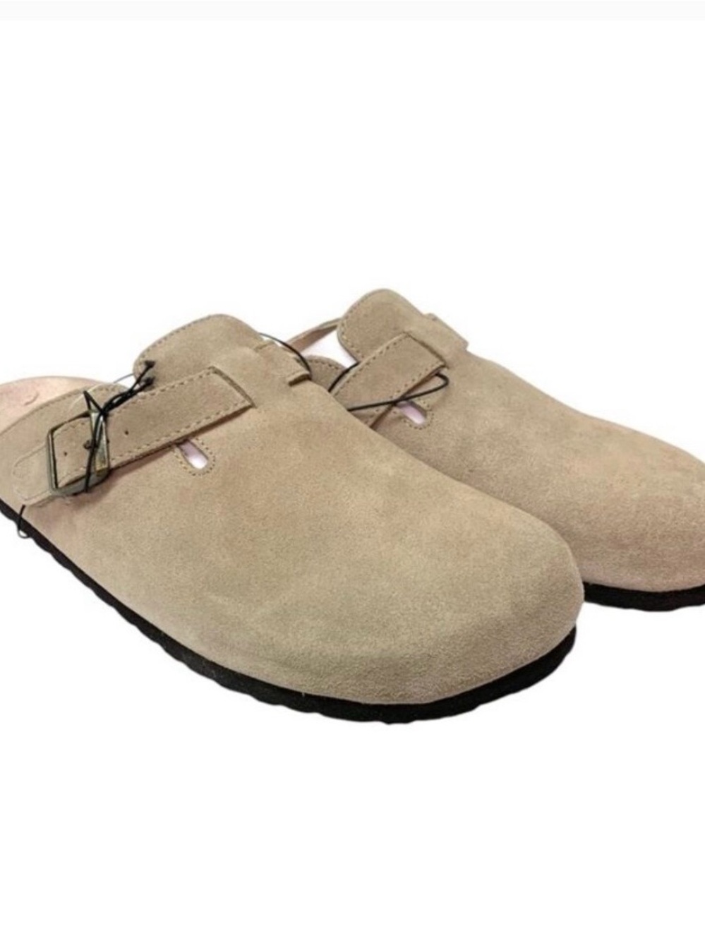 White Mountain Taupe Suede Slip-On Clog size 8 NWT